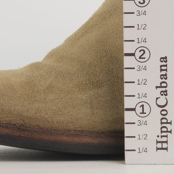 FIORENTINI + BAKER Block Heel Boots Bootie Size EU 39 US 9 Green/Taupe - Picture 16 of 16